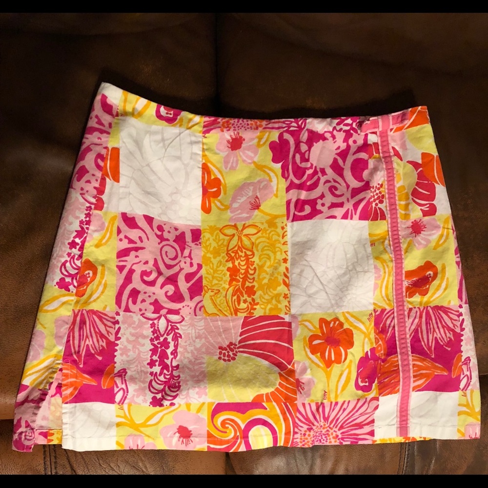 Lilly Pulitzer patchwork skort size 4